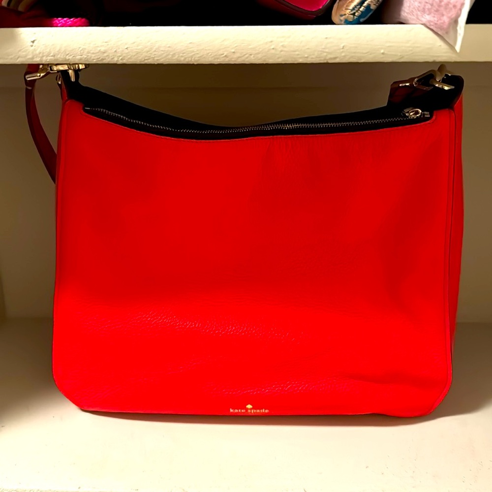 Kate Spade Bright Red Orange Shoulder Bag